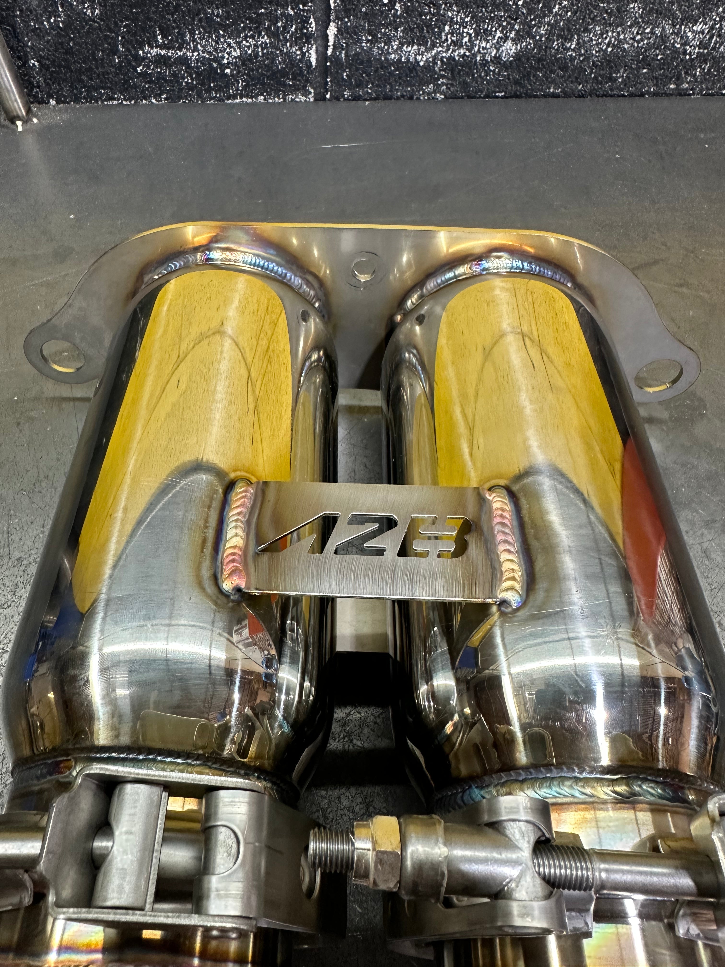 DB Killer Porsche 997 - 991 GT3 / GT3 RS | Bolt On Resonated Turn Down Exhaust Tips