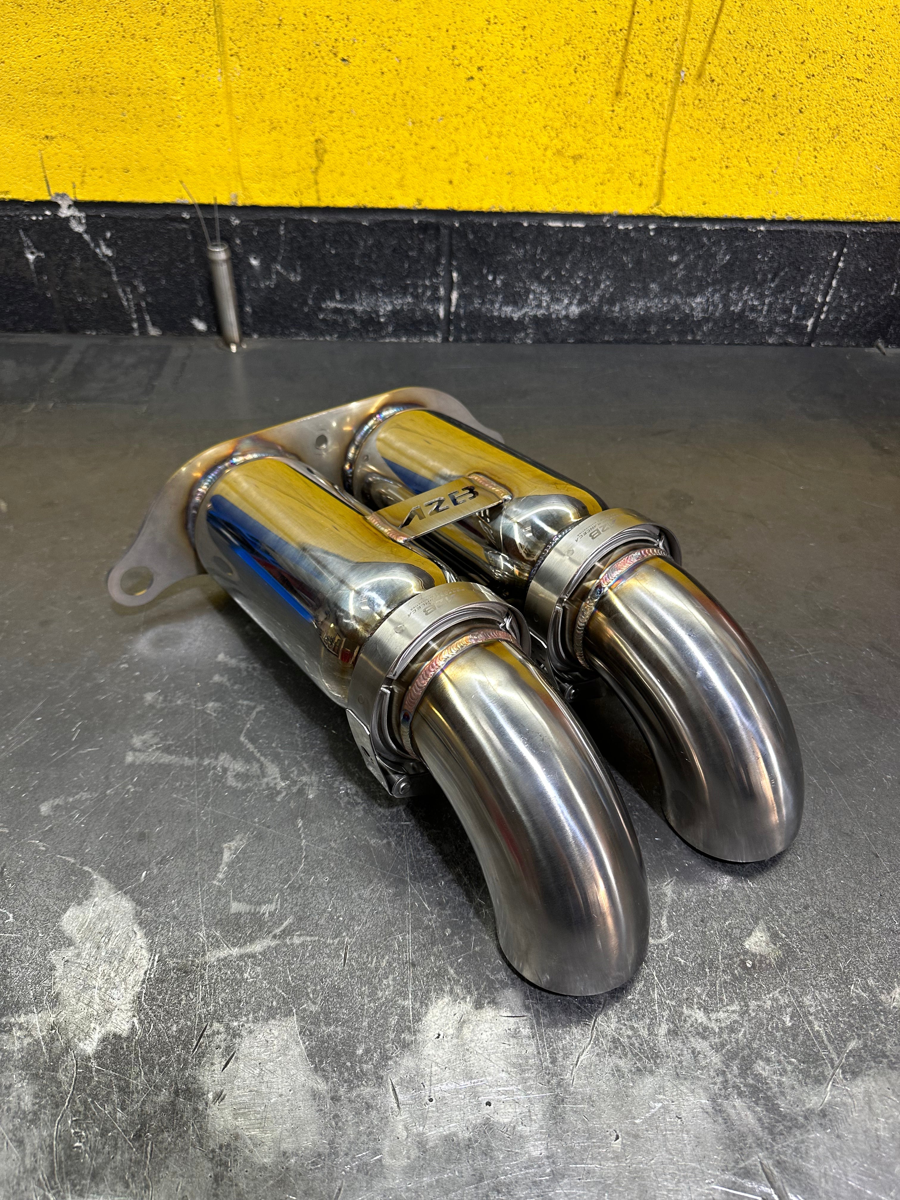 DB Killer Porsche 997 - 991 GT3 / GT3 RS | Bolt On Resonated Turn Down Exhaust Tips