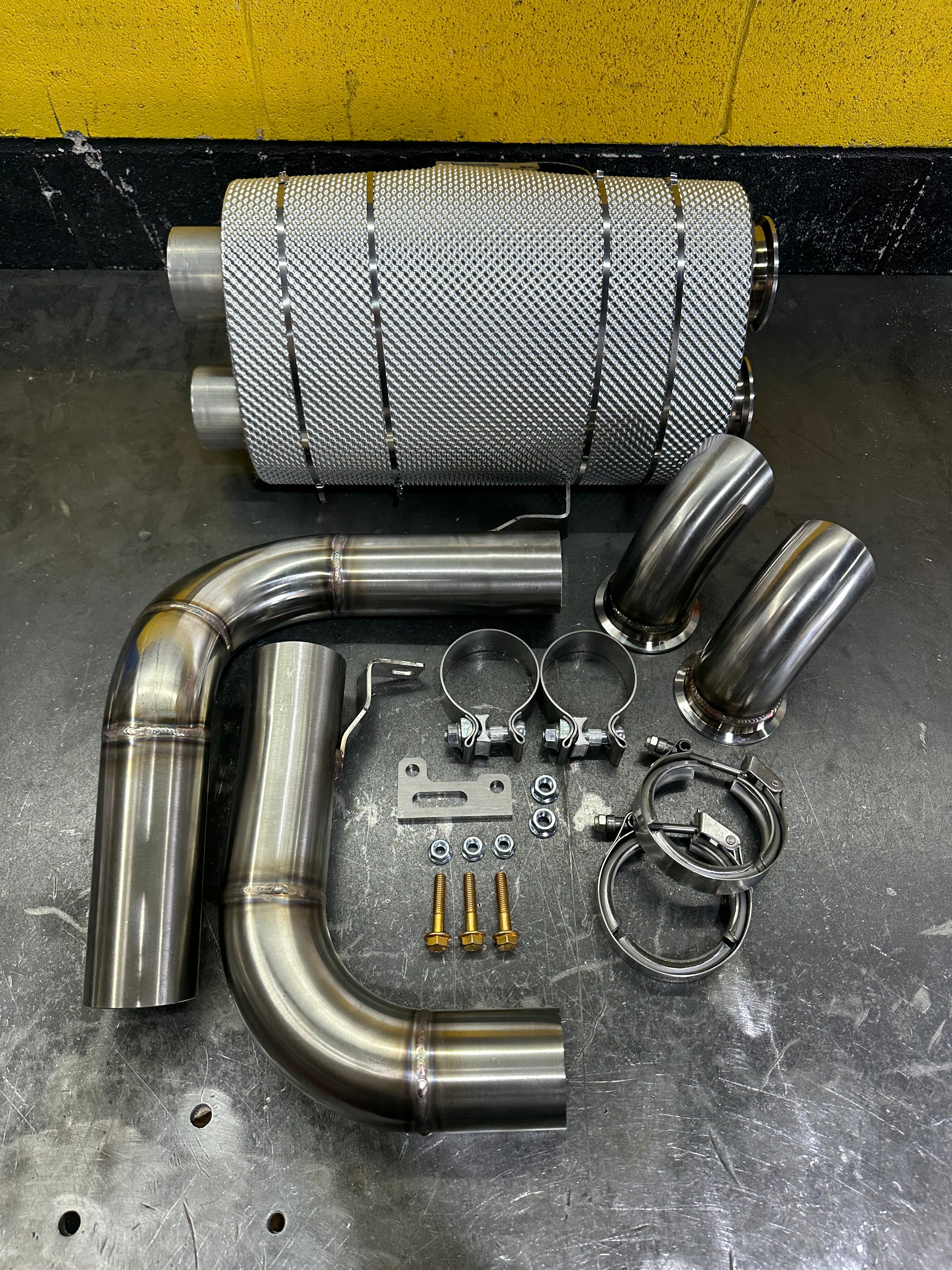 DB Killer Porsche 992 GT3 / GT3 RS | Bolt On Resonated Turn Down Exhaust Tips