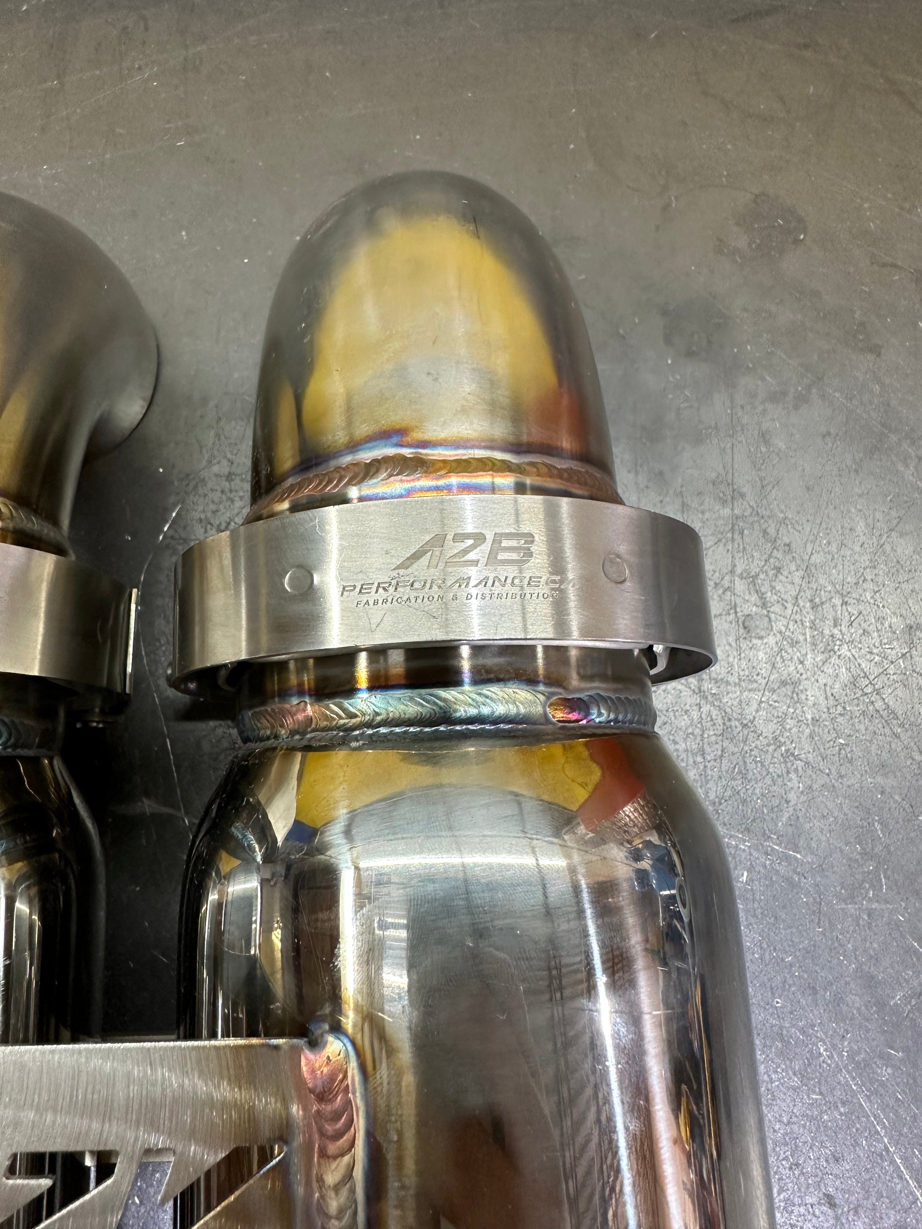 DB Killer Porsche 997 - 991 GT3 / GT3 RS | Bolt On Resonated Turn Down Exhaust Tips