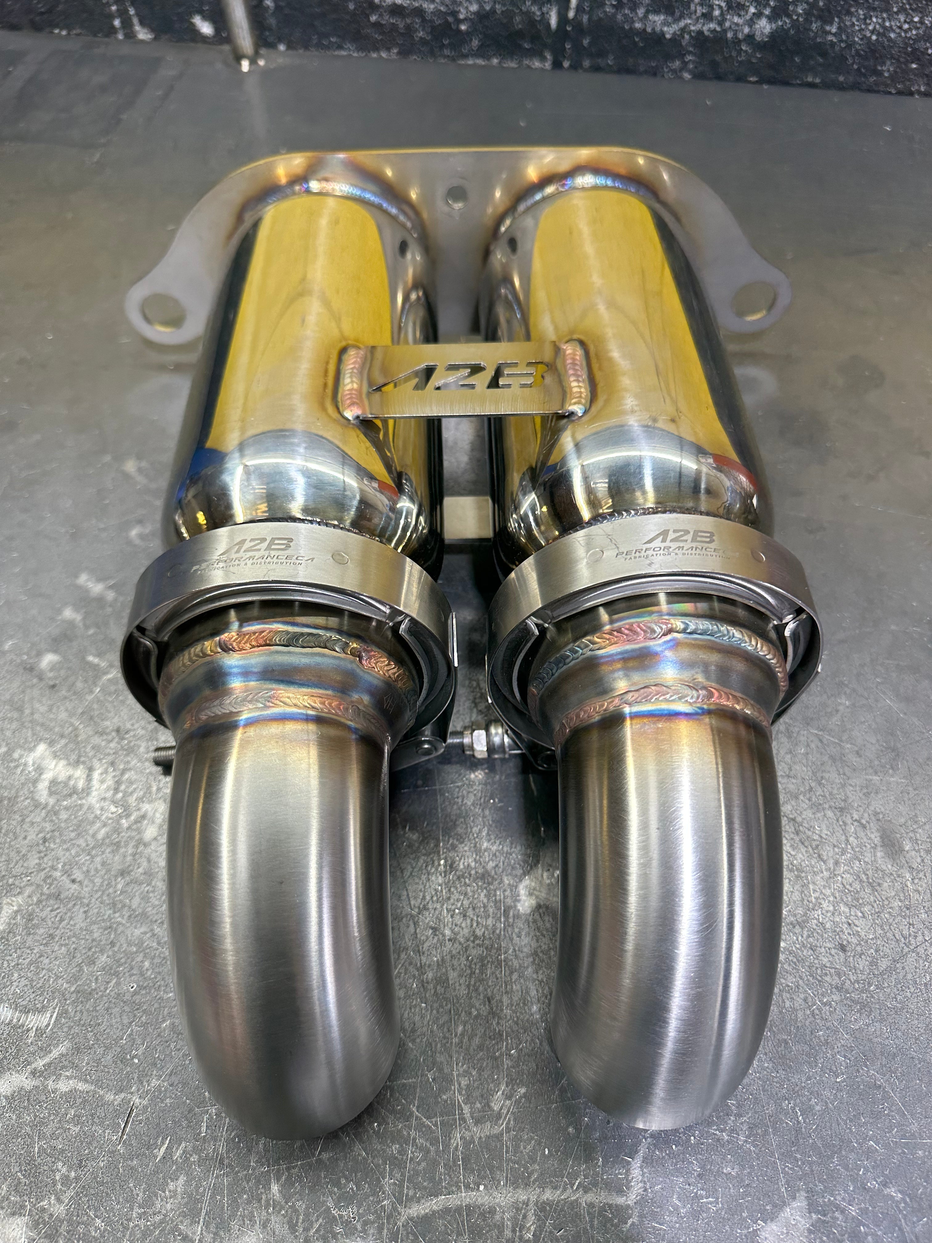 DB Killer Porsche 997 - 991 GT3 / GT3 RS | Bolt On Resonated Turn Down Exhaust Tips