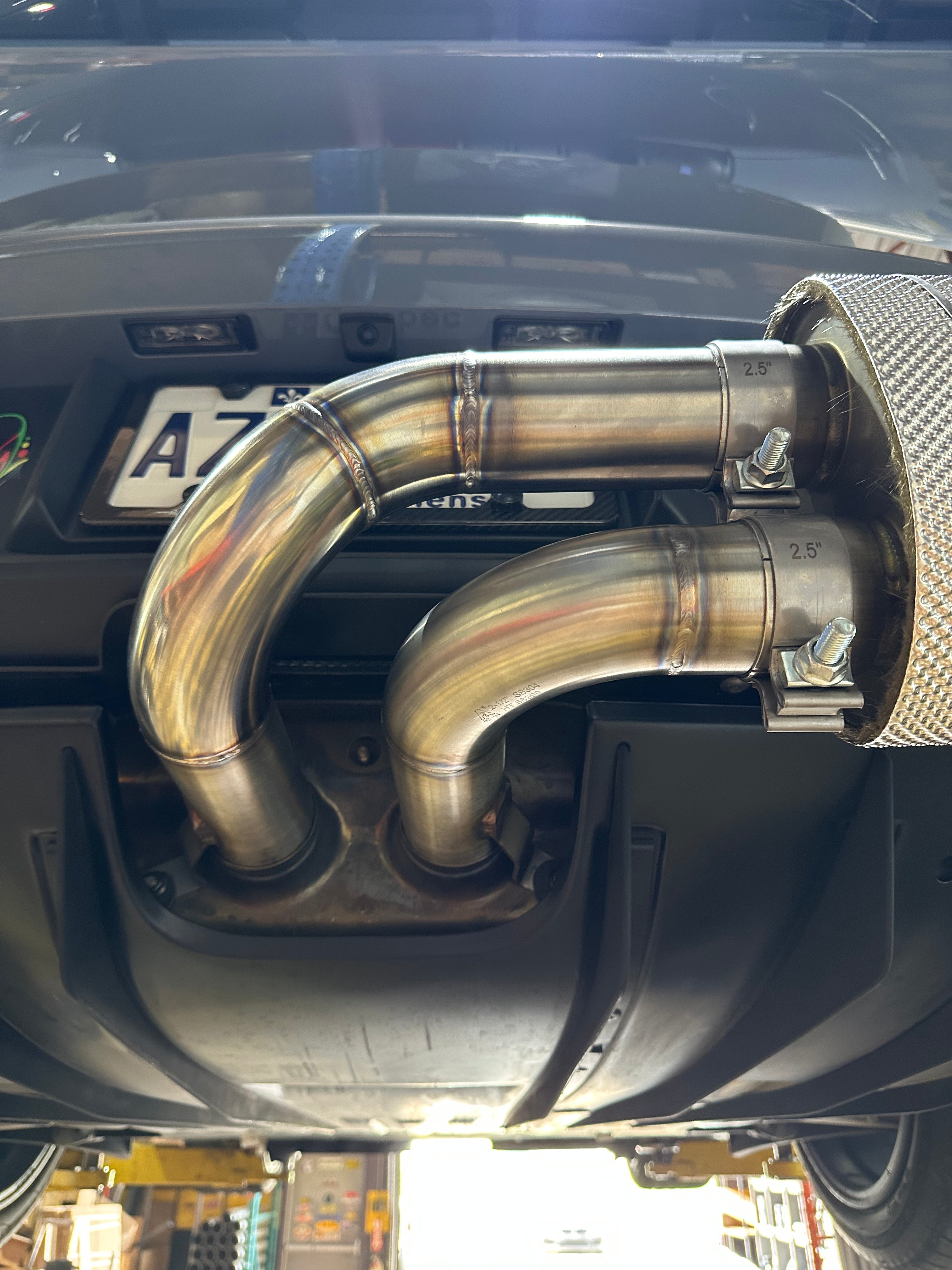 DB Killer Porsche 992 GT3 / GT3 RS | Bolt On Resonated Turn Down Exhaust Tips