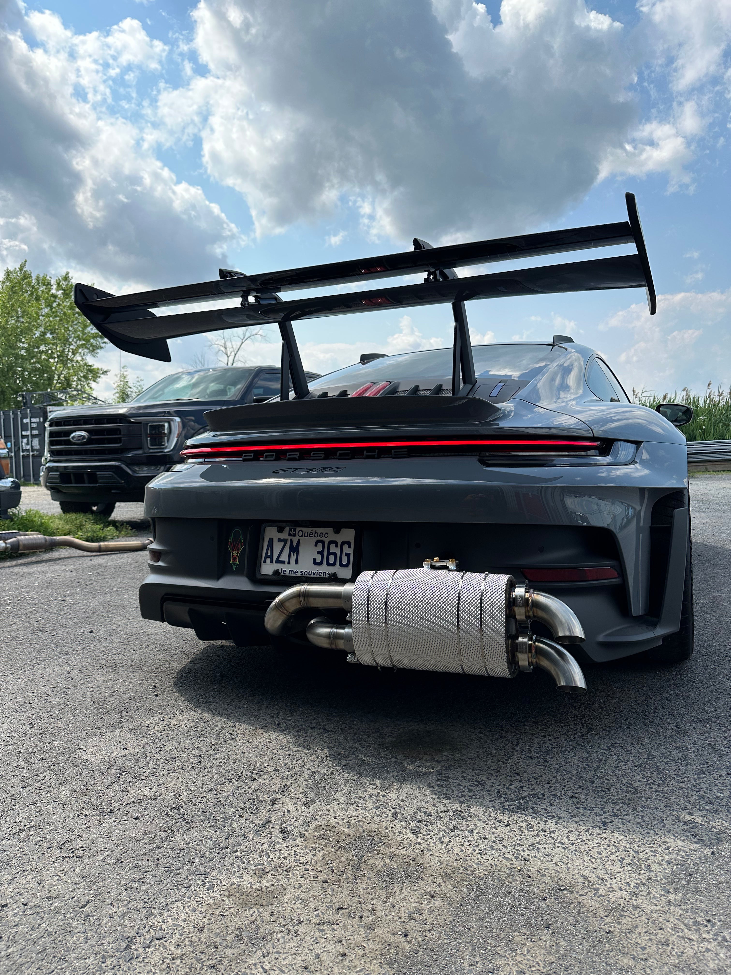 DB Killer Porsche 992 GT3 / GT3 RS | Bolt On Resonated Turn Down Exhaust Tips