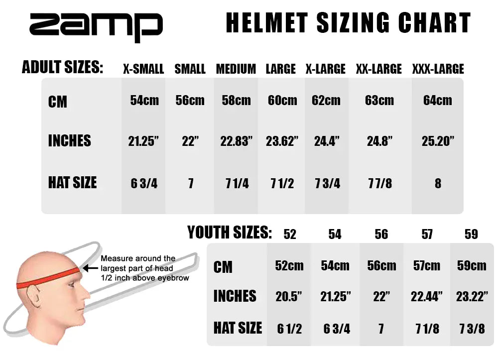 Zamp RZ-48Y Youth Carbon Graphic