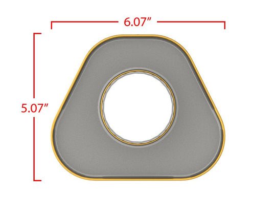 Cortek Series TR Triangle Muffler / Resonator (center/center)